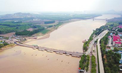 黃河濟南段浮橋開始拆除行洪 目前已經拆除10座