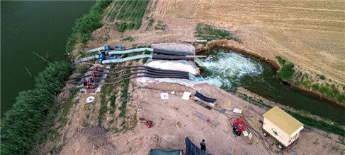 山東巨野：設置應急取水點 保障農田灌溉用水